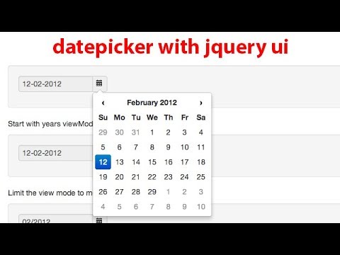 Jquery Datepicker Code Free Download